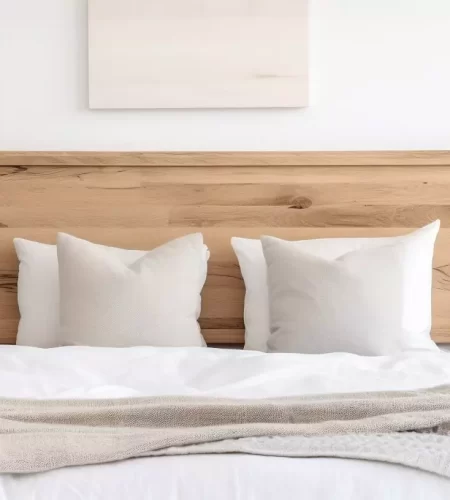 Créez une tête de lit tasseau pour une chambre à coucher moderne et chaleureuse